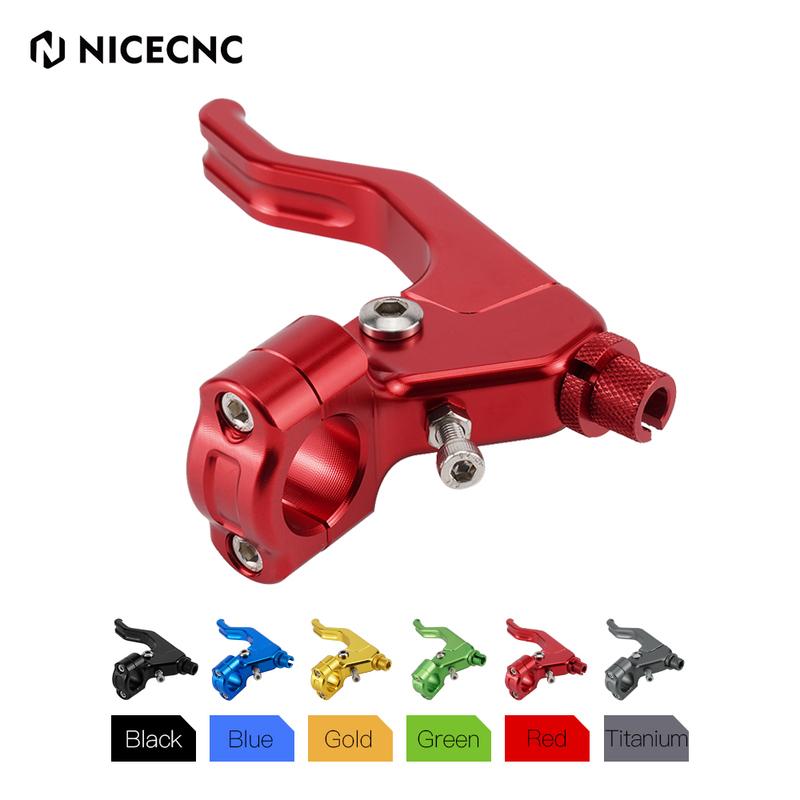 NICECNC Motorcycle 22MM 7/8" Handlebar Short Stunt Clutch Lever Perch Assembly For Honda CR CRF Suzuki Yamaha Kawasaki Triumph