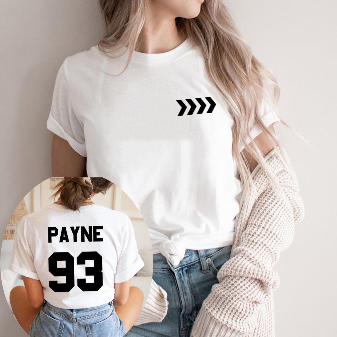 

Футболки в память о Лиаме Пейне Футболки с коротким рукавом от рэпера Пейна 93 Merch Футболки с коротким рукавом для женщин в память о Лиаме Пейне Футболки в уличном стиле S белый