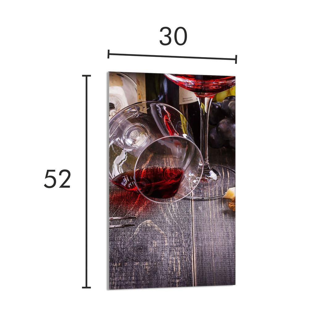 PLANCHE À DÉCOUPER EN VERRE 30x52 Vin