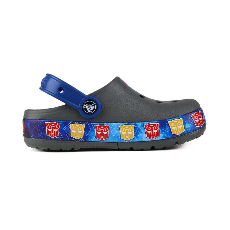 Crocs Classic Clog CFL Transformers Bnd Lt Slate Graffiti Kids Clogs Gray 205501-0DA