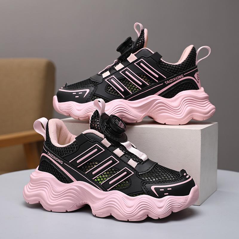Boys sneakers rotate buttons, children s shoes mesh breathable explosion, girls sneakers tide 29