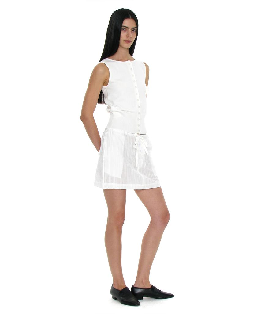 Partimento Woman Pwc Easy Mini Skirt_White