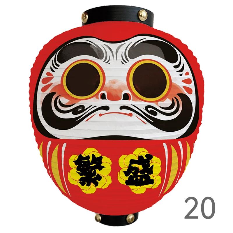 Japanese Style Cartoon Wish Dharma Hanging Lantern Japan Mascot Daruma Sushi Pub Bistro Restaurant Izakaya Decor Lantern