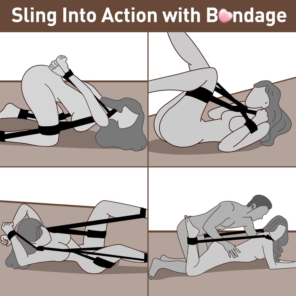 Adult  Bondage Gears Adult Handcuff Leg Split Ankle Cuffs Neck Pad Sex Toy Kits Couple Sexual Games Tool SM Slave Play Strap