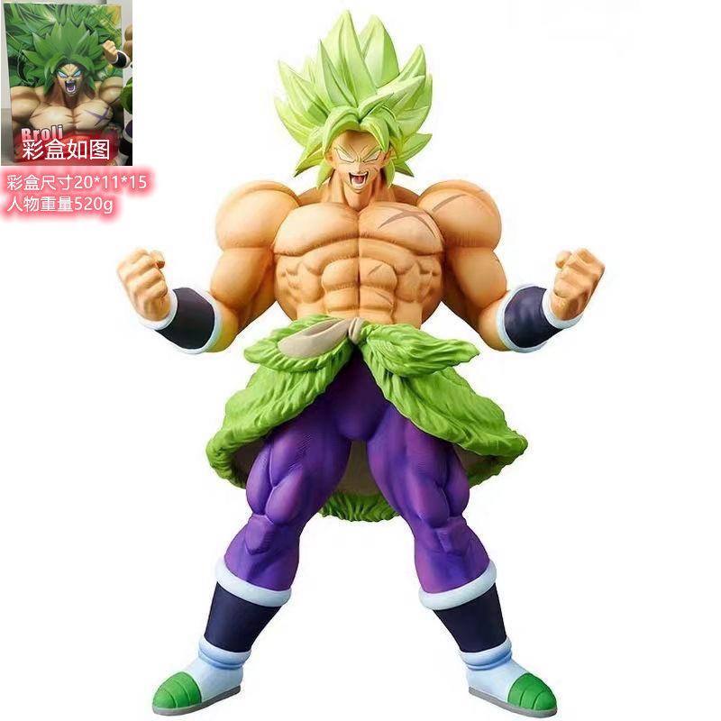 Dragon Ball Z Super Saiyan Ensemble de Figurines, Grandes Statues Debout de Goku Vegeta Gogeta Broly SS4, Jouets Modèles Anime de Collection