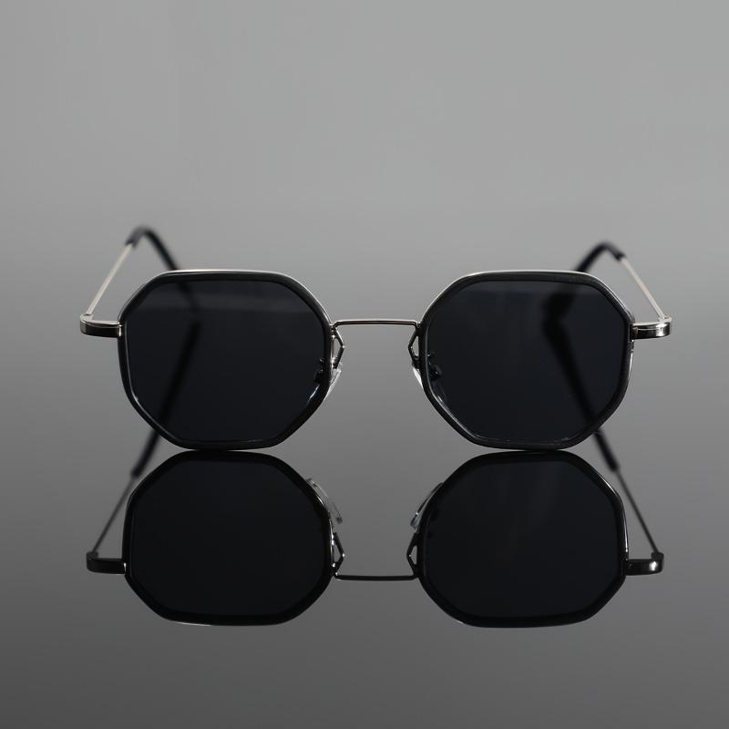 Geometric Polygon Metal Sunglasses for Men - Casual Retro Classic Elegant Simplistic Fashion Eyewear Outdoor Fishing,Vacation, & Driving