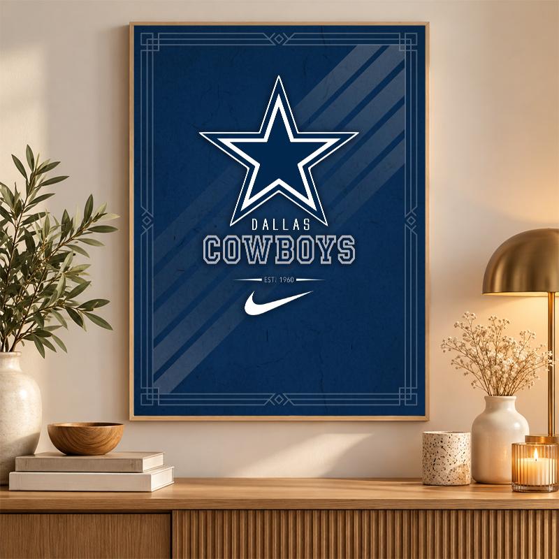 Dallas Cowboys Diamond Painting Kit 5D Full Drill DIY Diamond Mosaic Wall Art Home Decor