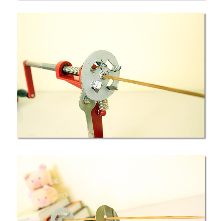 Manuel Paslanmaz Çelik Spiral Patates Dilimleyici - Ticari Döner Şiş Aracı