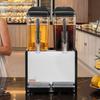 Commercial Beverage Dispenser 2 Tanks 12 L / 12.7 QT Per Tank, Stainless Steel Juice Dispenser, Ice Tea Drink Machine with 7 to 12 Cooling