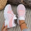 Women's shoes fly-woven breathable dad shoes women's fashion versatile sports shoes platform casual trendy shoes casual and comfortable