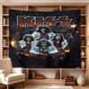 Kiss Band Rock Legends Large Wall Tapestry,Ideal for Office Backdrops, Holiday Gifts, Home Decor (Living Room, Bedroom, Dorm, Parties), and Outdoor Ce
