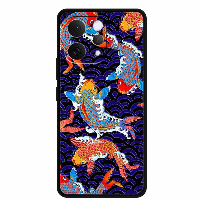 For Vivo S50 5G Case 3D Emboss Flower Black Silicone Soft Back Cover Case For Vivo S50 2025 Phone Case 6.59" Coque V2528A Fundas