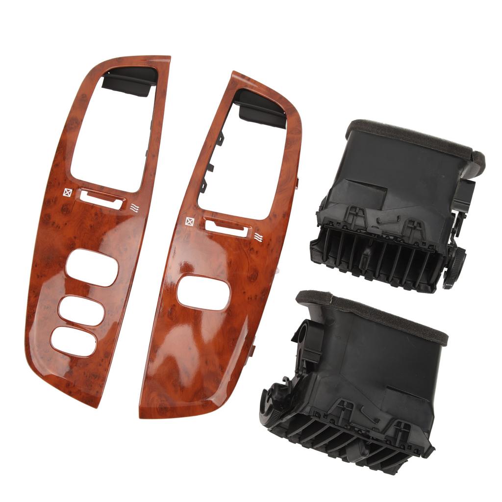 Armaturenbrett Luftausströmer Holzmaserung Armaturenbrett Links Rechts Luftauslass-Set mit Rahmenblende für Land Cruiser