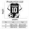 Metal Soccer Jersey Wall Art Custom Sports Team Decor Indoor Outdoor Sign