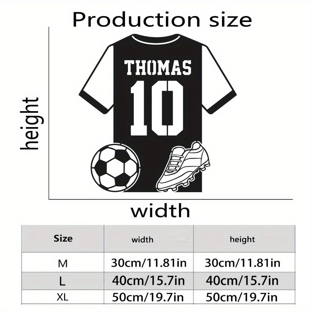 Metal Soccer Jersey Wall Art Custom Sports Team Decor Indoor Outdoor Sign