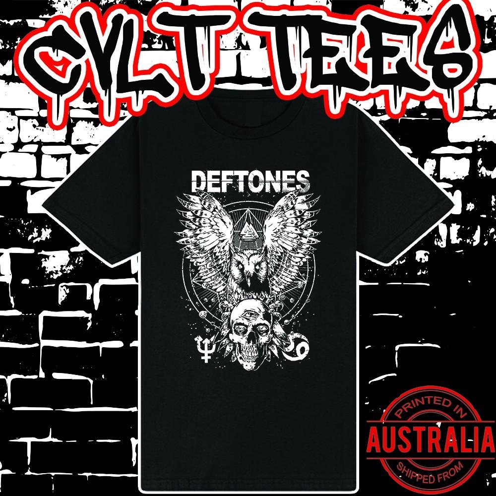 Deftones Band Shirt ~ Premium Black Gildan Cotton Tee Unisex T-Shirt S