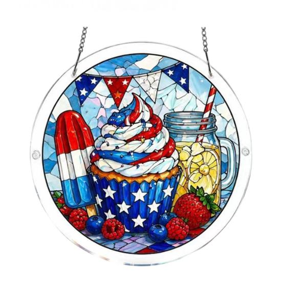 83 Pcs Acrylic Suncatcher Jigsaw Puzzles Stained Glass Style Window Hanging Decor DIY Sun Catcher Kit for Home Garden Decor