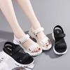 Velcro sports sandals summer new muffin platform student soft-soled beach shoes