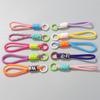 12cm Colorful Braided Rope Strap Lanyard Keychain For Phone Case Women Anti Lost Car Key Chains Bag Hanging Accessories Keyring