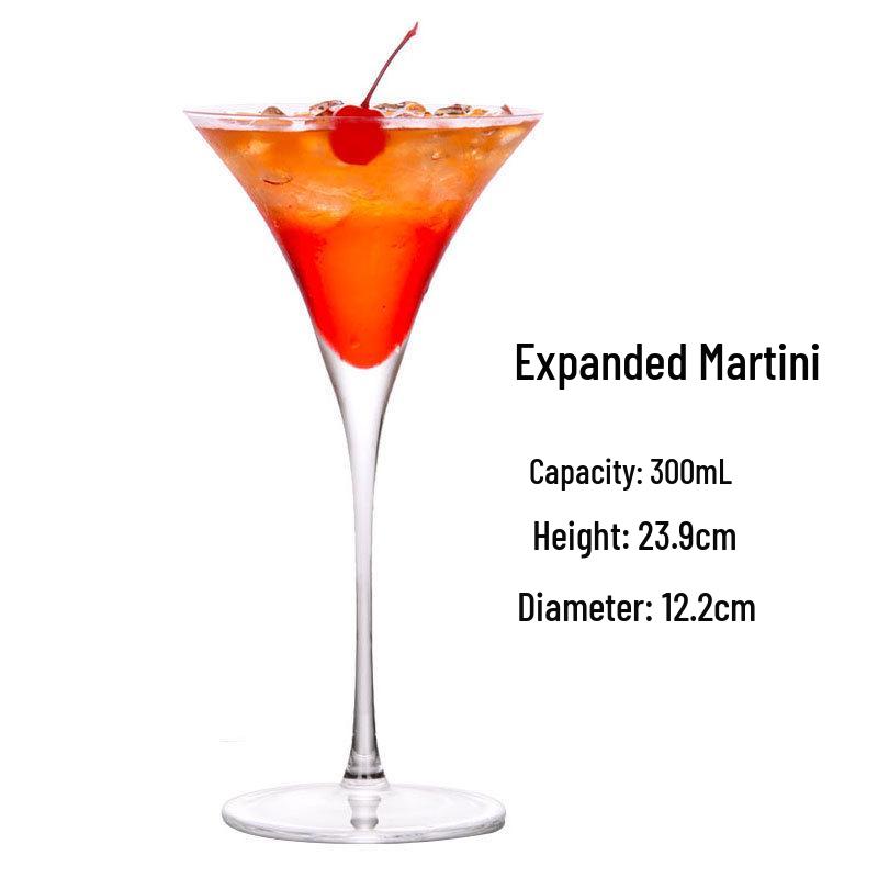 High-Stemmed Cocktail & Martini Glass Set - Creative Internet Celebrity Design