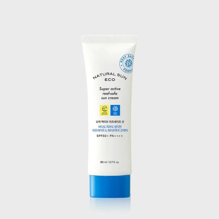 [1+1] The Face Shop Natural Sun Eco Super Active Leaf Safe Sun 80ml