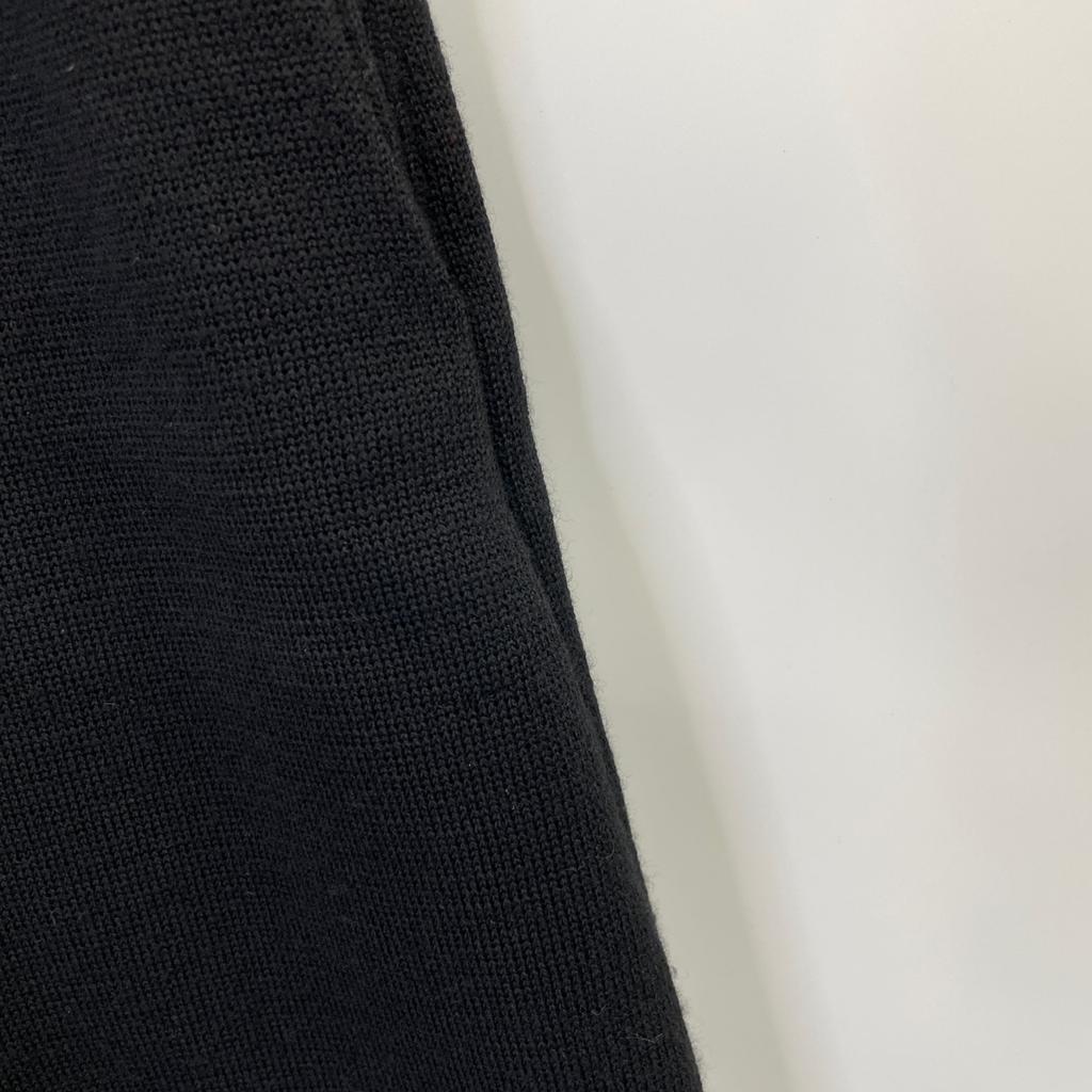 FOXEY NEW YORK 37454-MAKFI118VT Black Wool Center Press Knit Wide Pants Bottoms 40 blackUsed