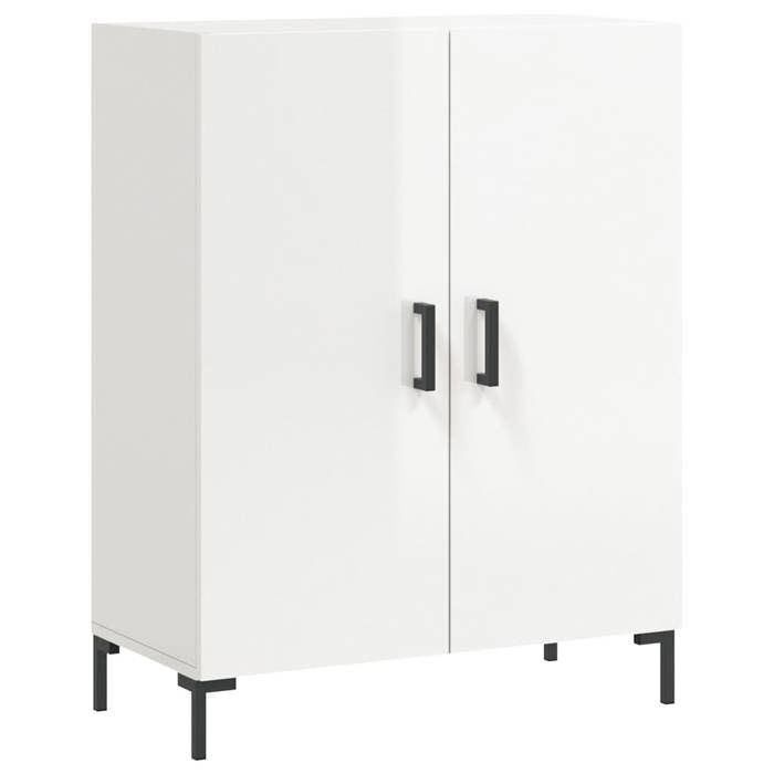 VidaXL Buffet Blanc brillant 69,5x34x90 cm Bois d'ingénierie 827726