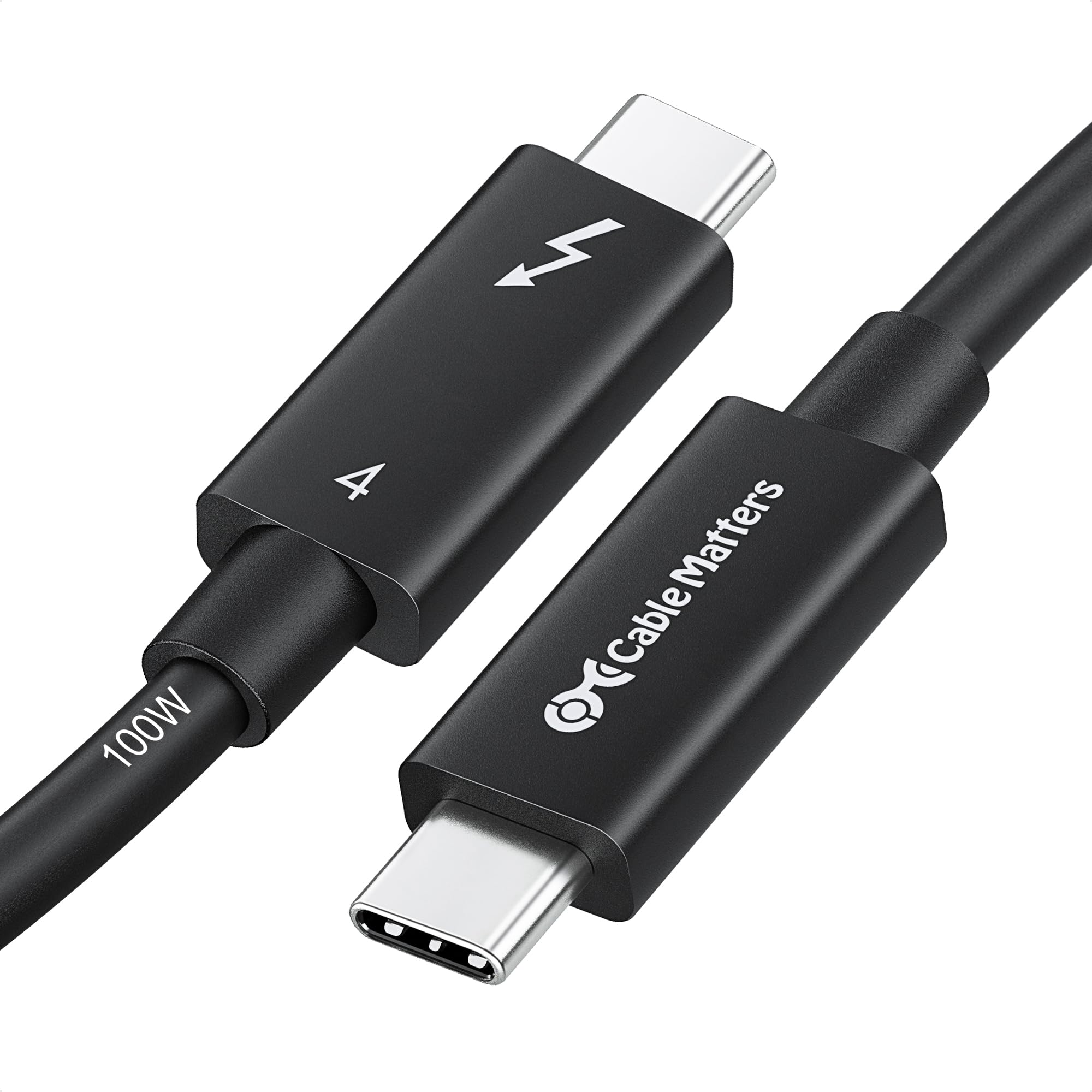 

Thunderbolt Cable Matters 40Gbps Thunderbolt 4 Cable 2m Active Thunderbolt 4 Cable 100W Charging 8K Video Compatible with [Intel Certified]