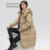 SNOWFLYING Women's Thickened Long Hooded Duck Down Parka