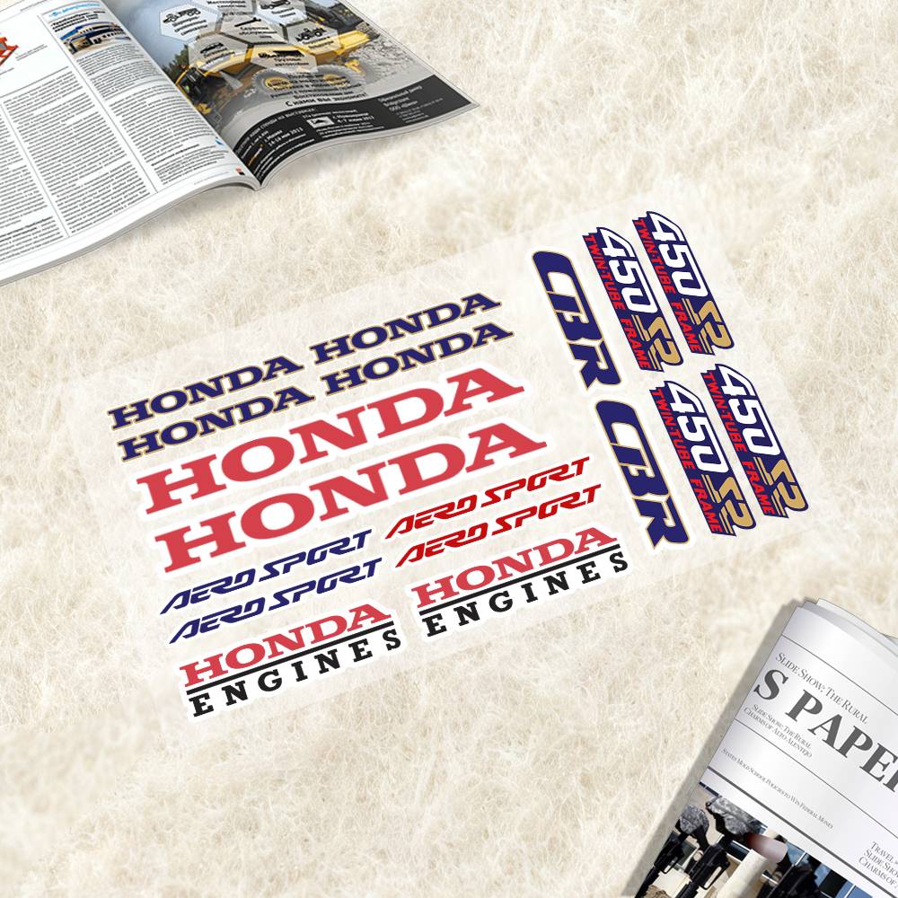 Kybn5 Honda-cbr 450 Japanese Motorcycle Sticker Suitable For Motorcycle Body Reflective Car Sticker Helmet Decal