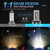2PCS 28000LM H7 H4 H11 9005 LED Bulb Fog Lights Canbus No Error 6000K White  DRL Daytime Running Car Lamp 12V 1:1 Size