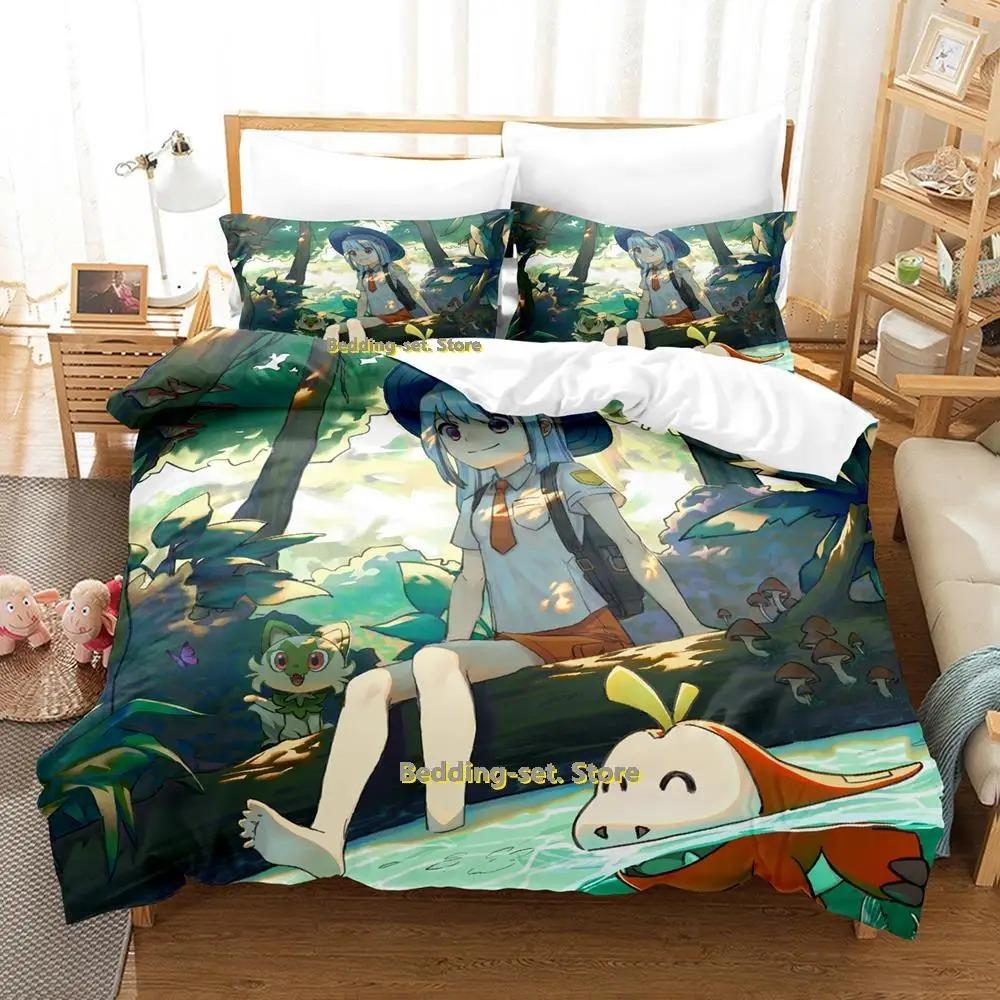 New Kawaii Iono Bedding Set Single Twin Full Queen King Size Bed Set Adult Kid Bedroom Duvetcover Sets Anime Parure De Lit Bed