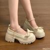 Spring Summer New Fairy Style Dress with Pearl Thick Sole Anti Slip Women's Shoes Simple Comfortable Versatile Women's Shoes