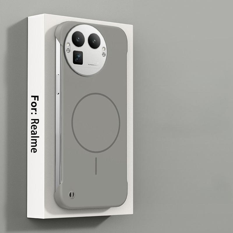 

for Magsafe Bezel-less Phone Case for Realme GT 8 Pro Ultra Thin Frameless Hard PC Magnetic Cover for Realme GT8 GT 8 Funda Realme GT8 Pro (China)