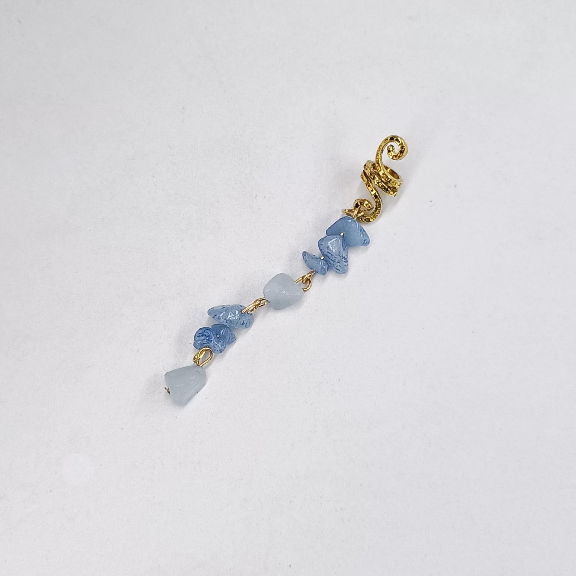 

Индивидуальность преувеличенная коса Шнур для волос Индивидуальный кулон из натурального камня Кольцо для волос Этнический стиль Веревка для головы Дреды Винтажная заколка для волос