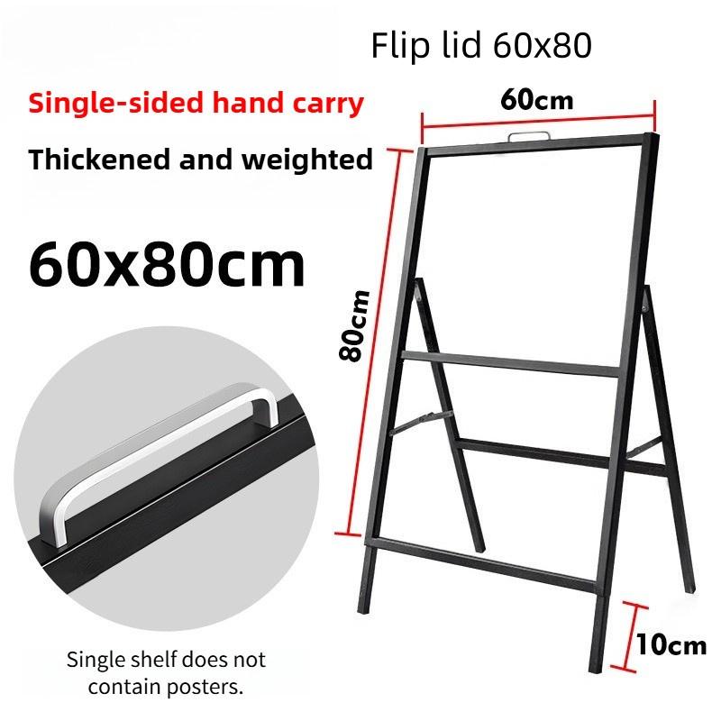 Heavy Duty A Frame Folding Sidewalk Poster Signboard Sign Single/Double Sided A Board Metal Poster Display Stand