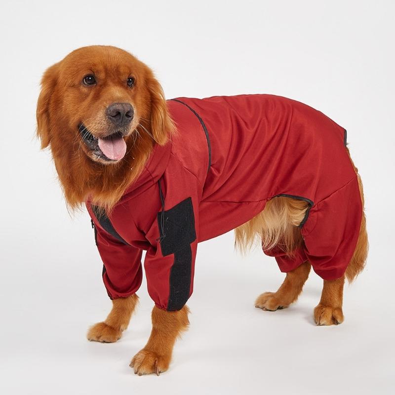 Dog Raincoats Hooded Slicker Large Ponchos for Small To Large Dogs and Puppies Puppy Rain Ponchos Rain Coat Rainwear