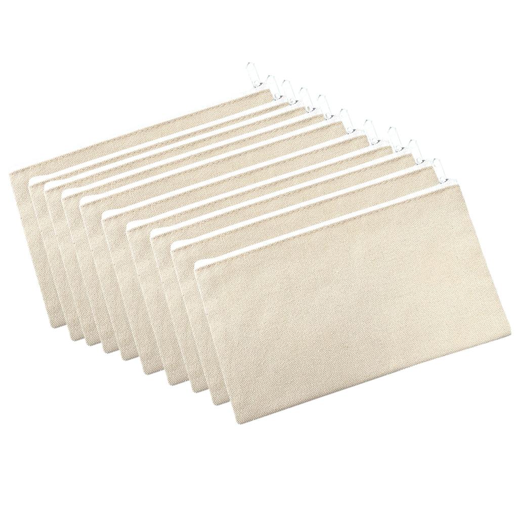 10pack/lot Store Your Keys And Pencils With These Canvas Stationery Bags Stationery Boxes Hand Drawn Bags Makeup Bags