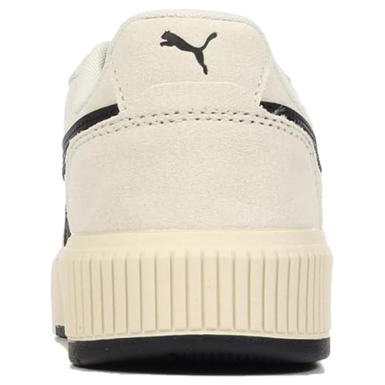 Puma Carina Mia Leather Comfortable Versatile Lightweight Sneakers Women Sneakers Beige Black 402638-06