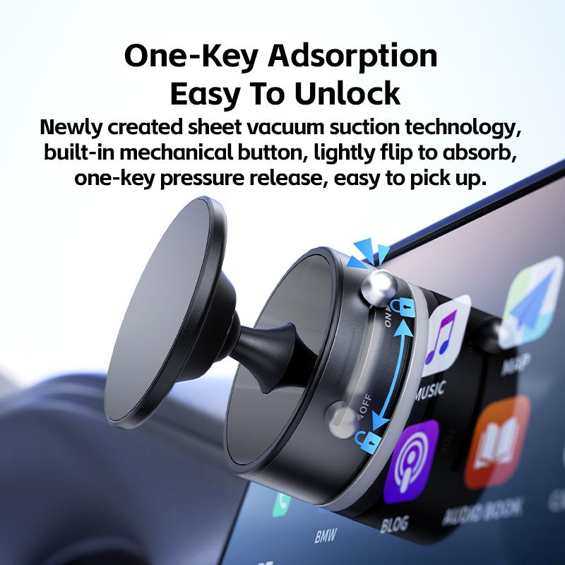 360° otočný vakuový držák do auta pro telefon magnetický držák do auta vakuový držák na telefon
