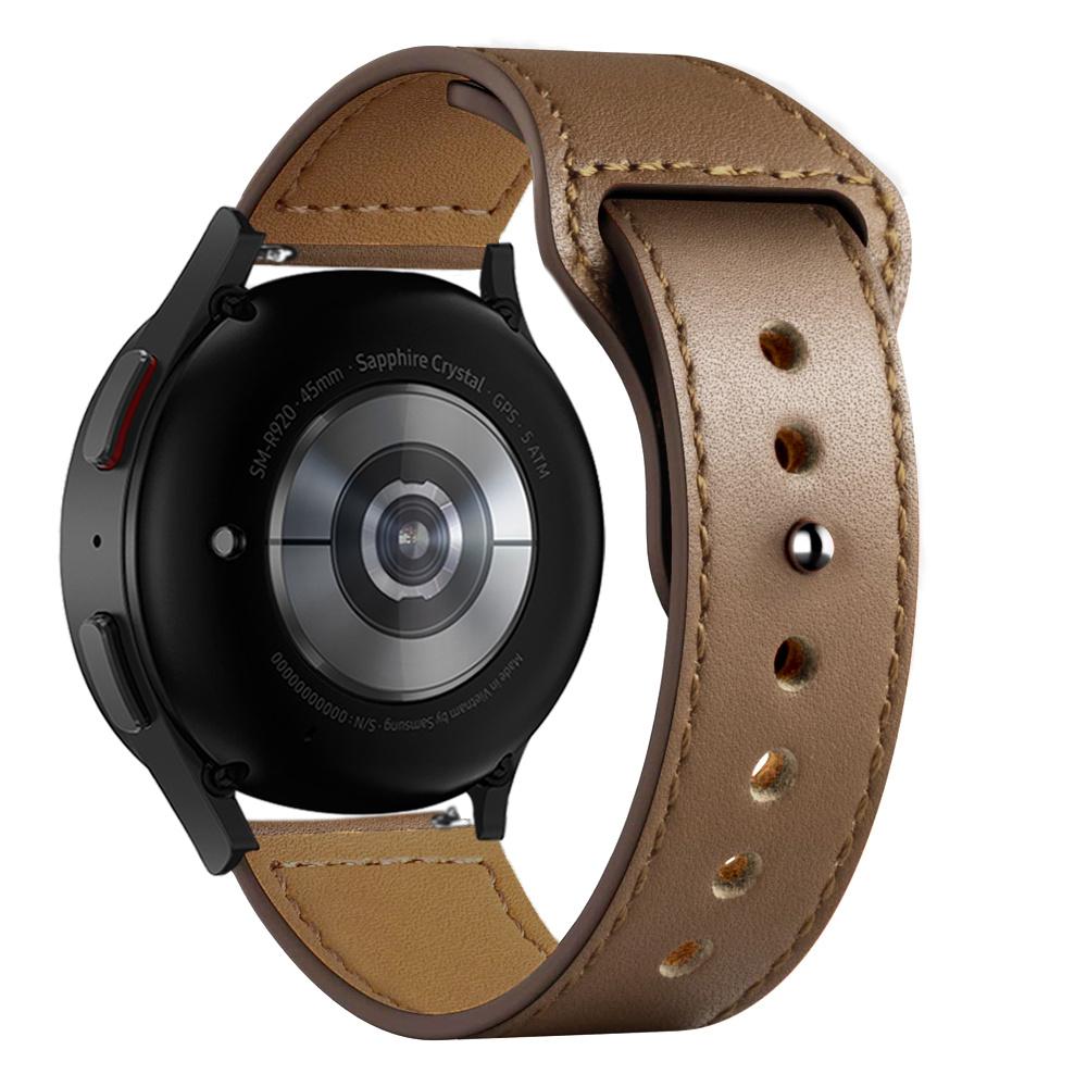 20mm 22mm Band For Samsung Galaxy watch 4/7/5 Pro/6/classic/Gear s3 40mm 44mm Leather bracelet correa Huawei GT/2e/3/4/5 straps
