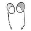 10MM Universal Motorcycle 10mm Chrome Side Rear View Round Mirrors View Rearview Mirror Round