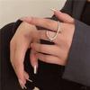 Hip Hop Open Ring Gold/Silver Jewelry Accessories Creative Double Finger Ring  Fashion Accessories