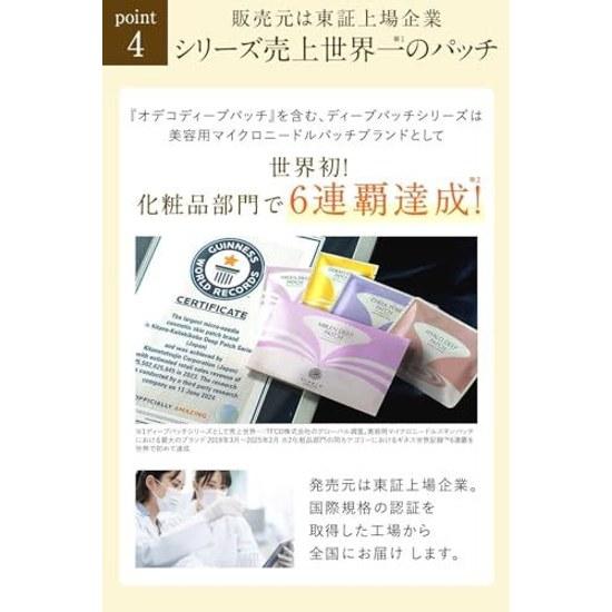 Forehead Wrinkle Care Hyaluronic Acid Patch Exclusive Kitano Kaiteki Kobo Odeko Deep (8 Pieces) Microneedle Hyalodeep Sister Product