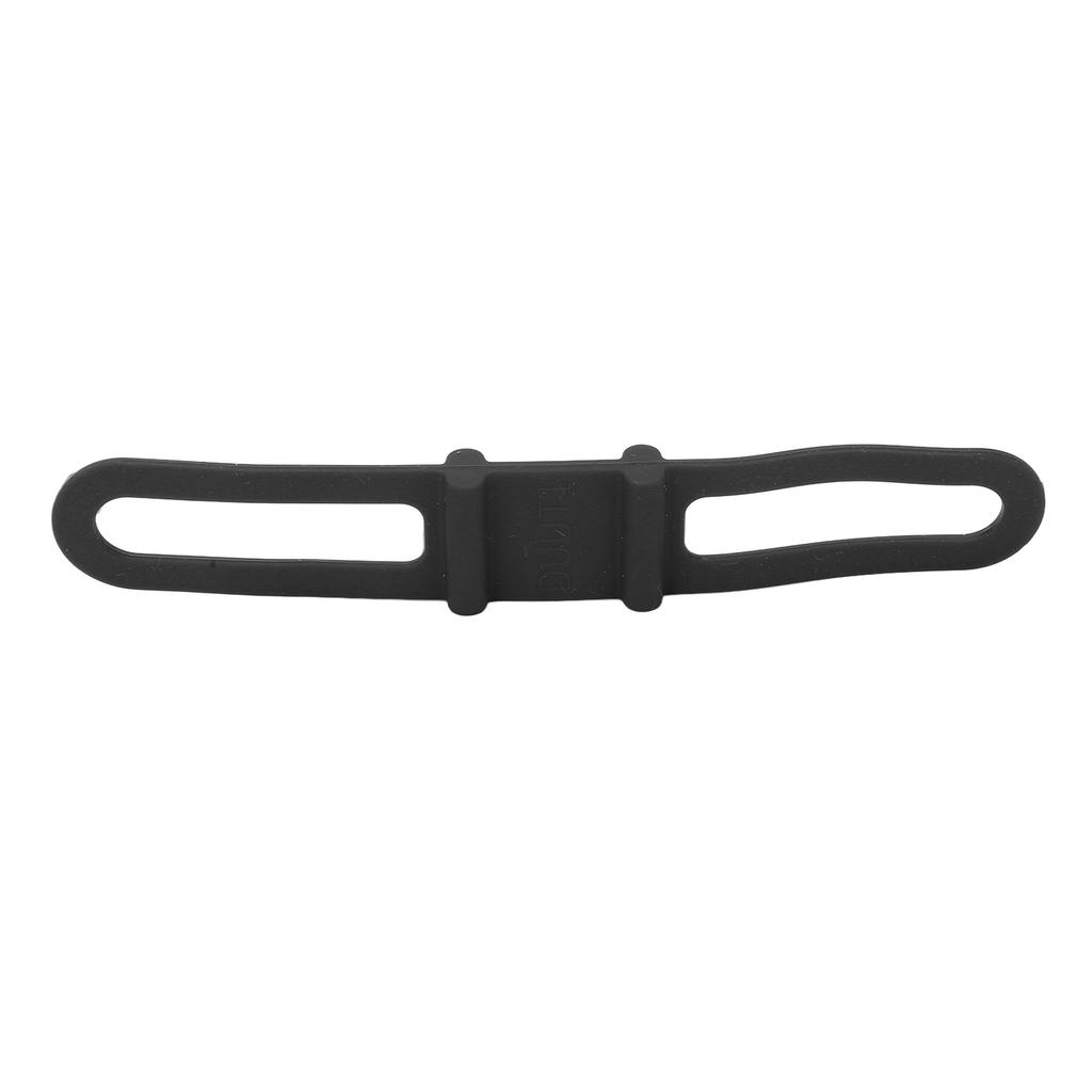 DUUTI 5pz Fascia in Silicone per Bici Supporto Manubrio Torcia da Ciclismo Cinghie Multifunzione per Bicicletta per Ciclismo Nero