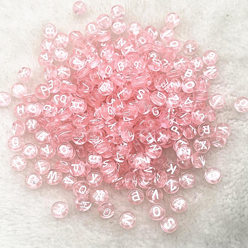 100pcs 7x4mm 6x6mm Russian Korean English Alphabet Letter Beads Charms Beads for Making Jewelry Diy Handmade Bracelets Necklace