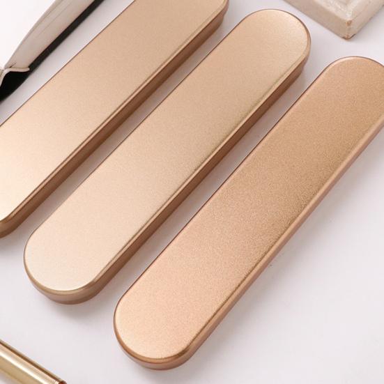Metal Pencil Case Empty Hinged Tin Box with Foam Padding Rust-Proof Shatterproof Organizer for Pens Pencils Makeup Brushes School Office