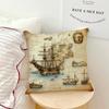 Vintage Nautical Compass Anchor Comfortable Soft Hogar Pillowcase for Sofa Living Room Bed Home Decor Protective Covers