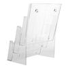 Acrylic Brochure Holder 3 Tiers A4 Size Clear Wall Mount Countertop Organizer Flyer Booklet Document Magazine Literature Display Stand Home Supplies