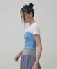Three To Eighty Corset Layered T-Shirt (Blue)